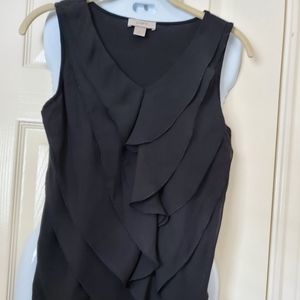 Loft Petites Black Sleeveless top